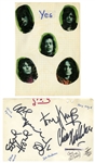 YES Early 1967s Autographs