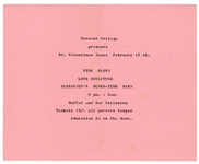 Pink Floyd 1969 Derwent College, York University Concert Flyer