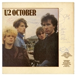 U2 Autographed October Album Liverpool 1983