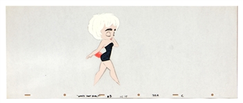 MADONNA Who's That Girl Movie Opening Credits Hand Painted Production Animation Cel 215 A 1987