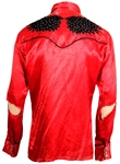 Jimi Hendrix Owned & Worn Red Cowboy Style Shirt from the Collection of Mike Quashie