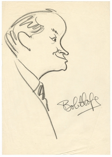 Bob Hope Signed Original Caricature Sketch JSA