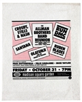 The Allman Brothers Band Reunion, Crosby Stills & Nash, Santana, and Run DMC Original MSG Concert Pellon