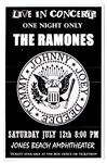 The Ramones Jones Beach Amphitheatre Original Concert Flyer