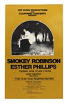 Smokey Robinson Original 1976 Cardboard Concert Poster