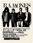 The Ramones Original Concert Poster