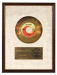 The Beatles “Hello Goodbye” RIAA Gold 45 White Matte Award Presented to The Beatles