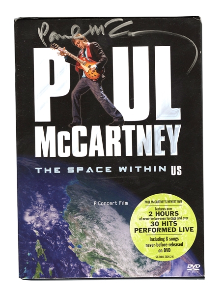 Paul McCartney Signed “The Space Within Us” DVD Cover