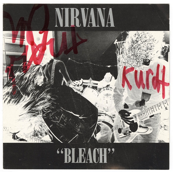 Nirvana Signed "Bleach" CD Jacket (JSA)