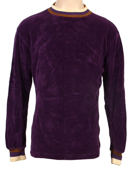 John Lennon Owned & Worn Purple Velour Shirt