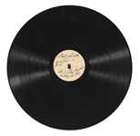 Frank Sinatra Original 12-Inch Acetate For “I’ve Fallen My Heart Falling in Love” 7/15/1944