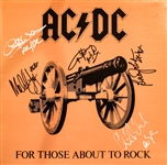 AC/DC Band Signed “For Those About to Rock” Album (JSA)