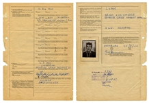 John Lennon Signed Historically Important Hamburg Germany Passport Documents for Beatles Early Performances 1960-1962 (Caiazzo)