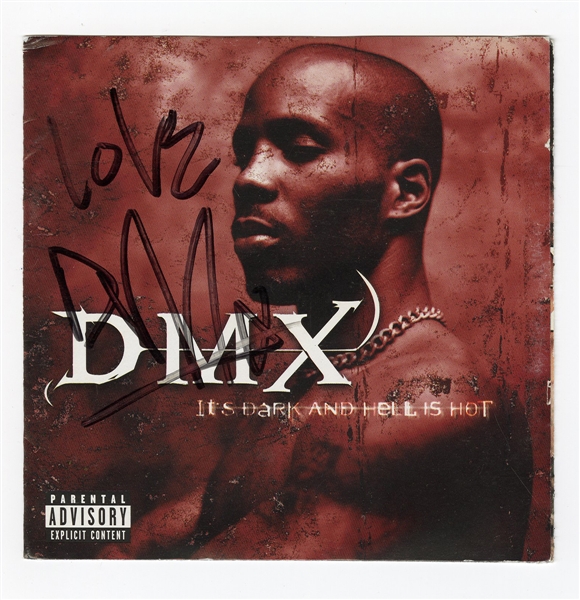 DMX Signed “It’s Dark and Hell is Hot” CD Cover (JSA)