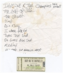 Snoop Dogg 09/11/2008 Handwritten Setlist (JSA)