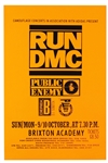 Original Run DMC and Public Enemy Brixton Academy Concert Poster