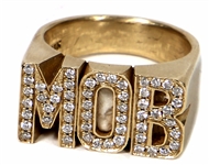 Tupac Shakur Owned & "All About U" Music Video Worn “M.O.B” Pinky Ring
