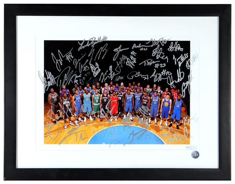 2010 NBA Rookie Photoshoot Group Signed Photograph (NBA Authentication)
