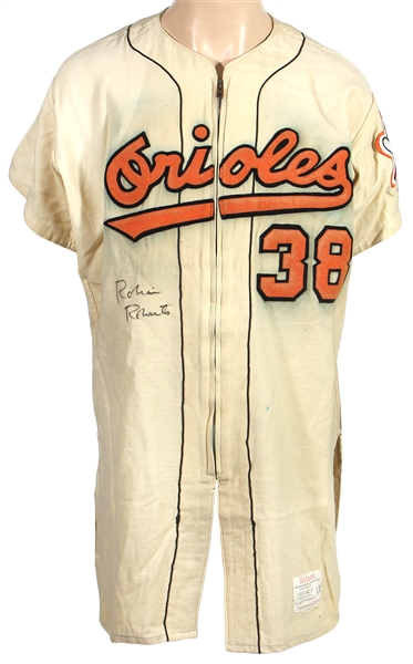 1962 Robin Roberts Baltimore Orioles Signed Game-Used Home Jersey (JSA & Matt Minker Collection)