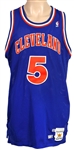 Steve Kerr Game Worn 1989 Cleveland Blue and Red Jersey