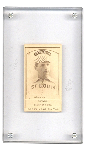 William H. "Yank" Robinson 1886 N172 Old Judge Cigarette Card