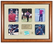 Tiger Woods Signed Photograph Display