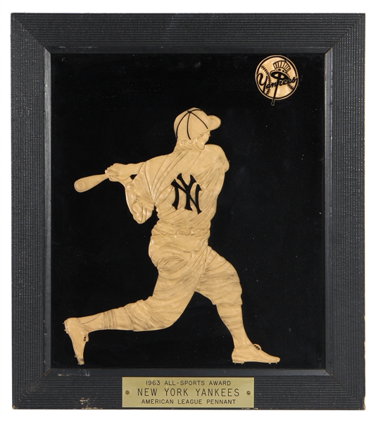 1963 Yankees "All Sports Award" American League Pennant Award
