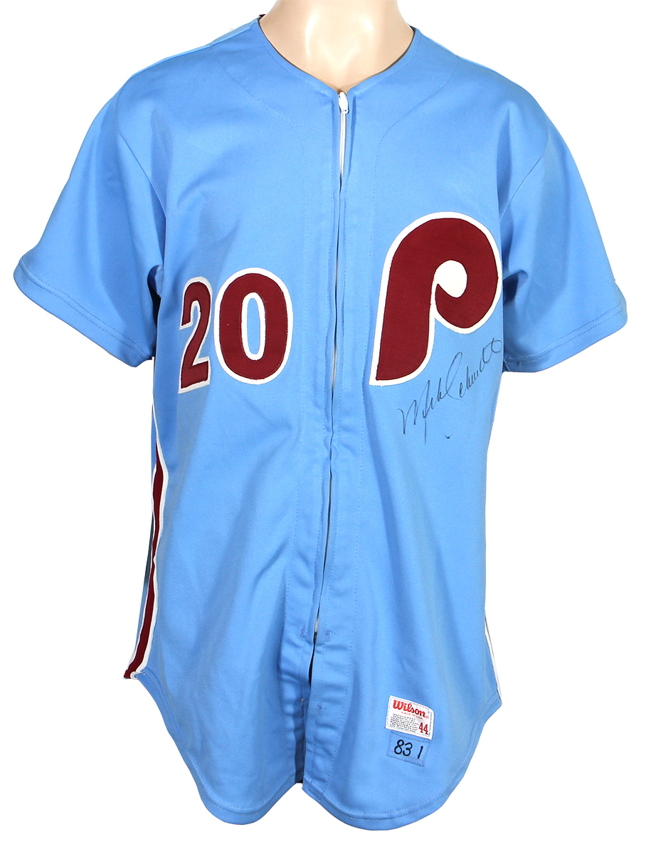 Lot Detail - 1983 Mike Schmidt Philadelphia Phillies Game-Used and Signed  Road Jersey (JSA & Matt Minker Collection)