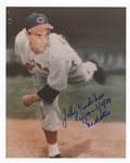 Johnny Vander Meer Signed Photograph With "No Hitter" Inscription