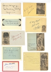 17 Vintage Athlete Signature Cuts including Hank Greenberg                