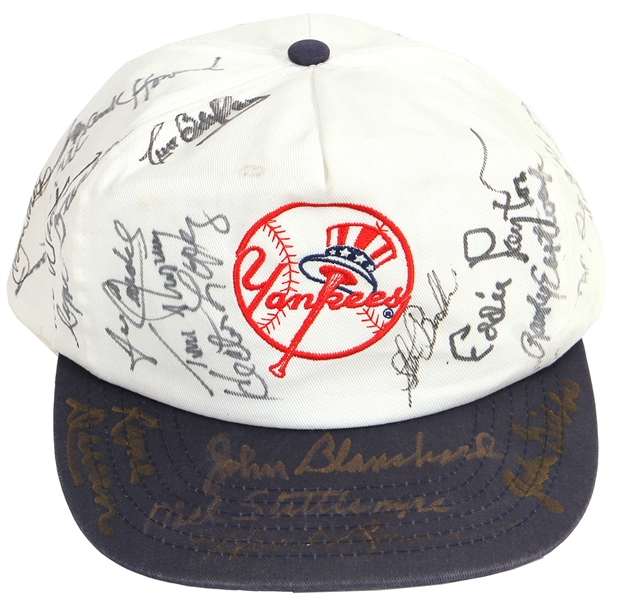 New York Yankees Signed Baseball Cap  (29 Signatures)