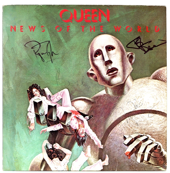 Queen Band Signed “News of the World” Album (JSA & REAL)