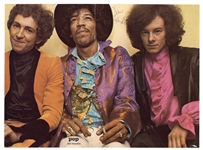 Jimi Hendrix & Noel Redding Signed Oversized Color 17 x 12 Magazine Photograph (JSA & REAL)