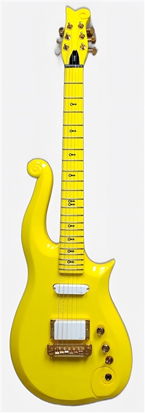 Prince Owned & Stage Played Yellow Schecter Cloud Guitar