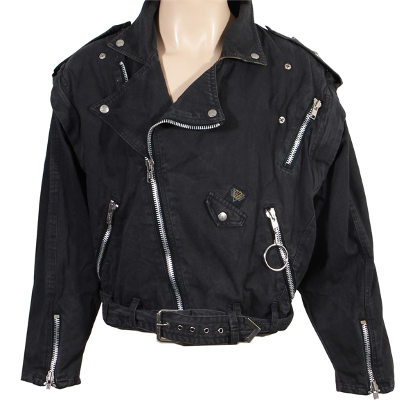 George Michael Stage Worn Black Denim Metal Embellished Jacket