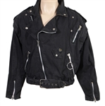 George Michael Stage Worn Black Denim Metal Embellished Jacket