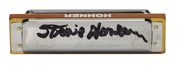 Stevie Wonder Signed Hohner Harmonica (JSA)