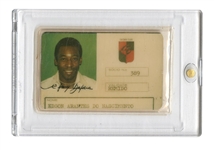 Edson Arantes Do Nascimento (Pele) Personally Owned 1982 Healthcare ID Card