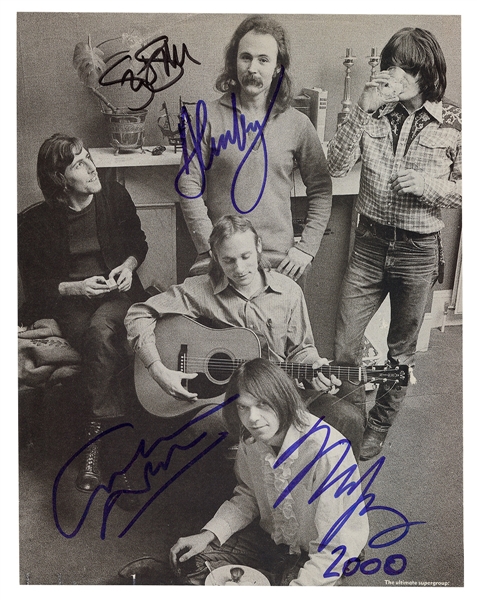 Crosby, Stills, Nash and Young Band Signed Photograph (JSA)