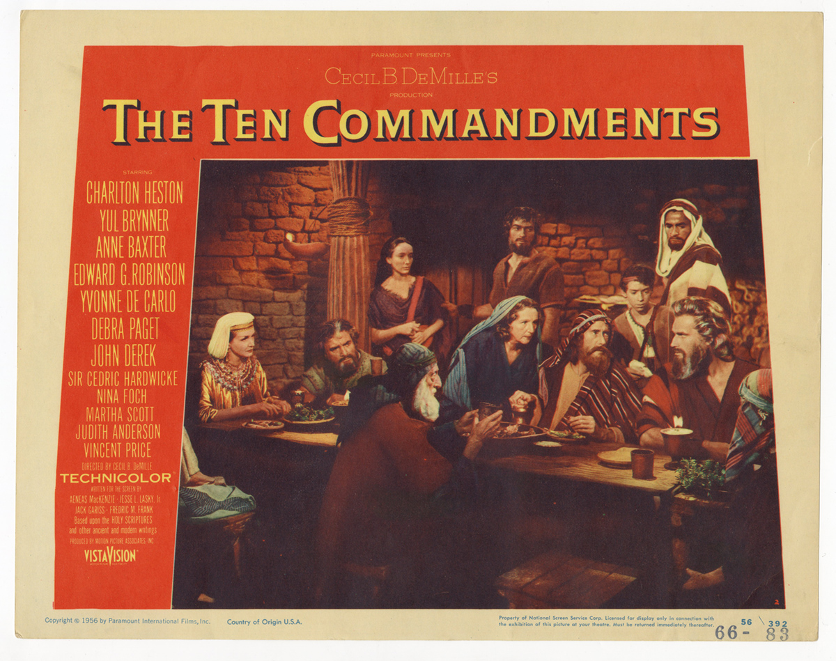 Lot Detail - Original Movie Lobby Cards: "The Ten Commandments" And ...