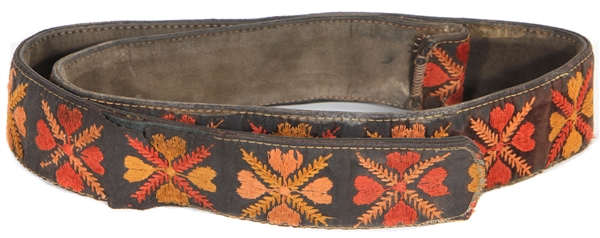 Jimi Hendrix Owned & Stage Used Guitar Strap from The Mike Quashie Jimi Hendrix Collection