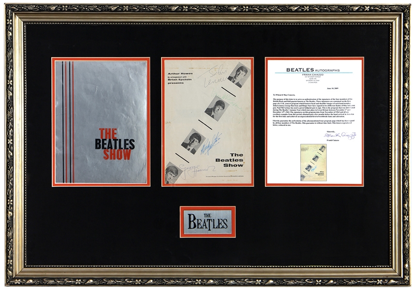 The Beatles Signed Original "1963 Beatles Show" Concert Program (Caiazzo)