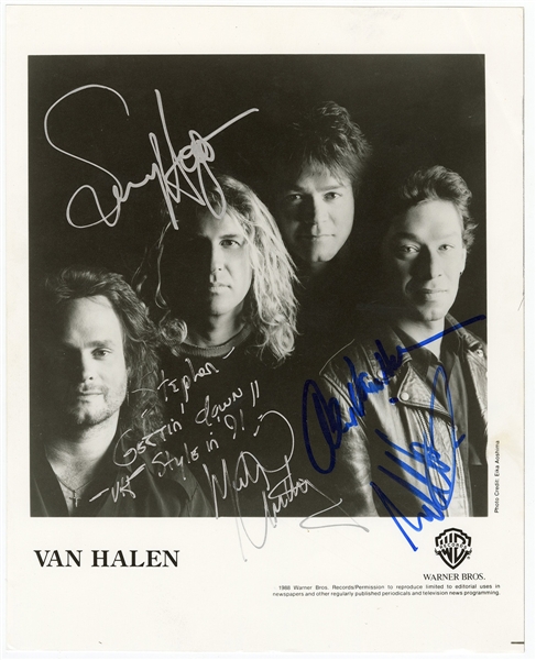 Van Halen Signed Photograph (REAL)