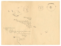 Paul McCartney Twice-Signed Early 1958 Original Artwork with Earliest Known Handwritten Working Lyrics With Similarities To The Beatles "Ob-La-Di, Ob-La-Da" (Caiazzo)