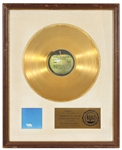John Lennon “Live Peace In Toronto” Original RIAA White Matte Gold Record Album Award Presented to John Ono Lennon