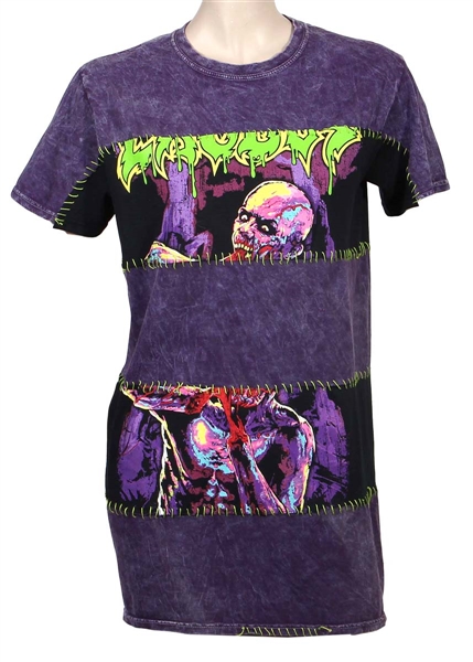 Billie Eilish "her." Magazine Cover Worn Custom Purple & Black Neon Shirt