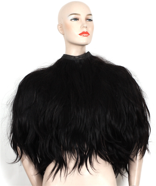 Lady Gaga Worn Charlie Le Mindu Haute Coiffure Custom Black Hair Cape (Photo-Matched)