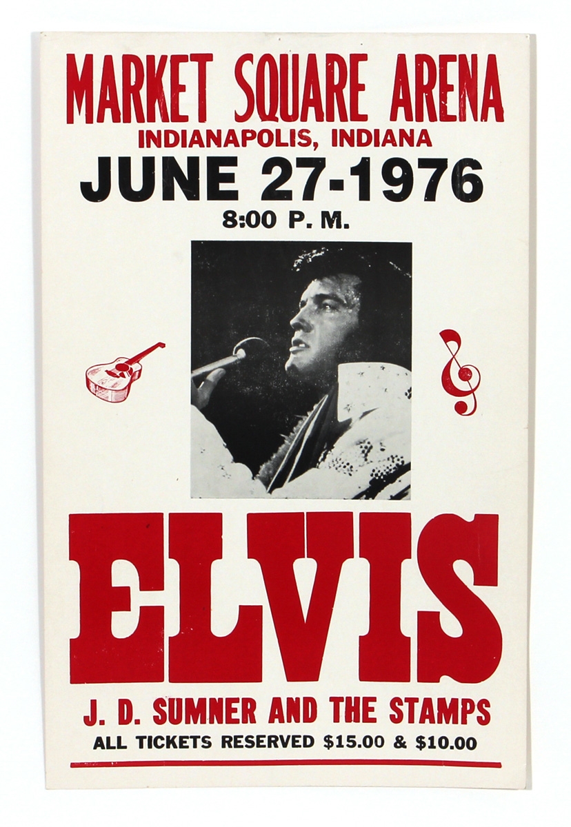 Lot Detail - Elvis Presley Market Square Arena Original Vintage ...