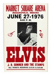 Elvis Presley Market Square Arena Original Vintage Cardboard Reproduction Concert Poster