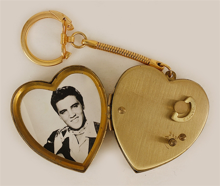 Elvis Presley Vintage Picture Locket Keychain Eddie Hammer Collection